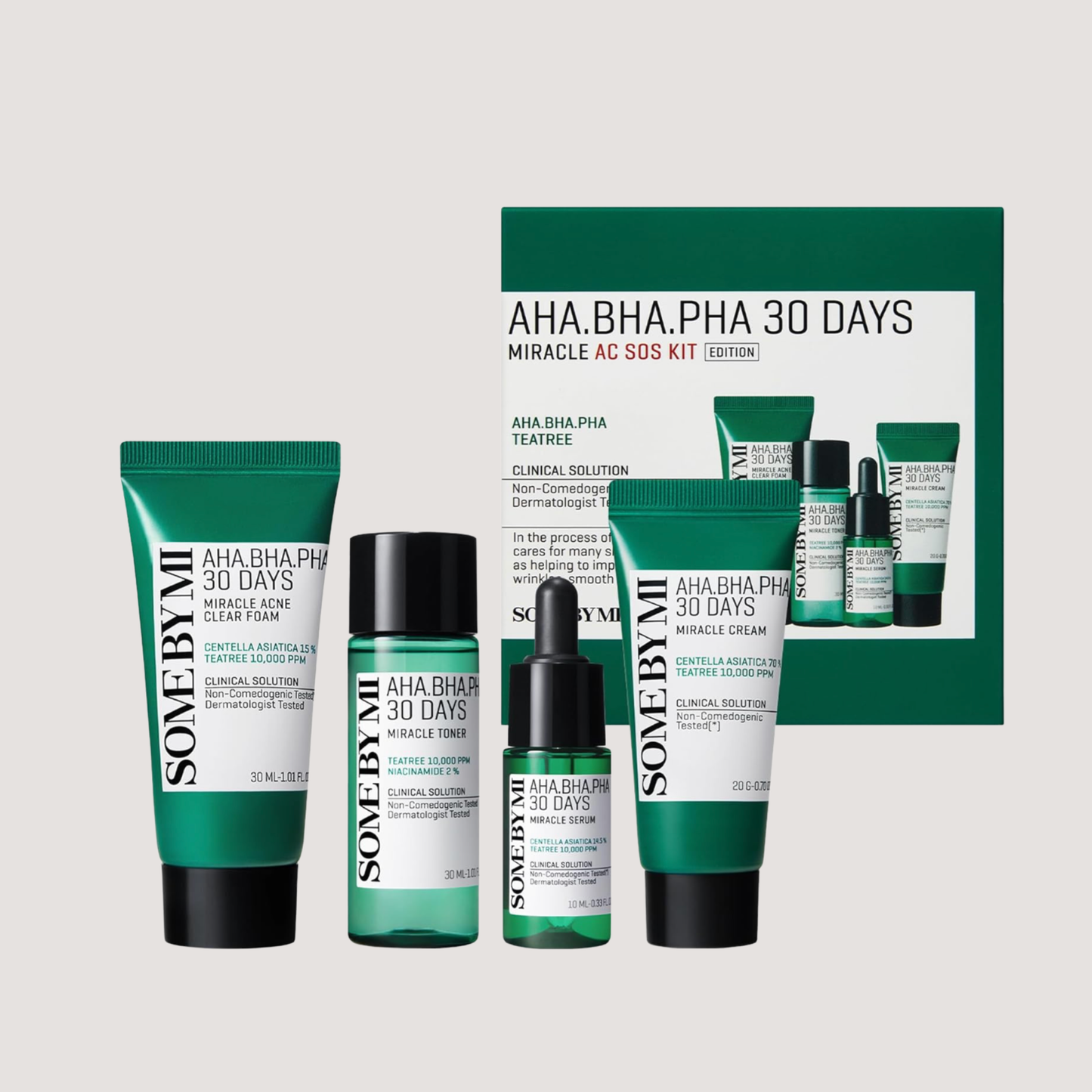 AHA∙BHA∙PHA 30 Days Miracle AC SOS Kit – SOME BY MI