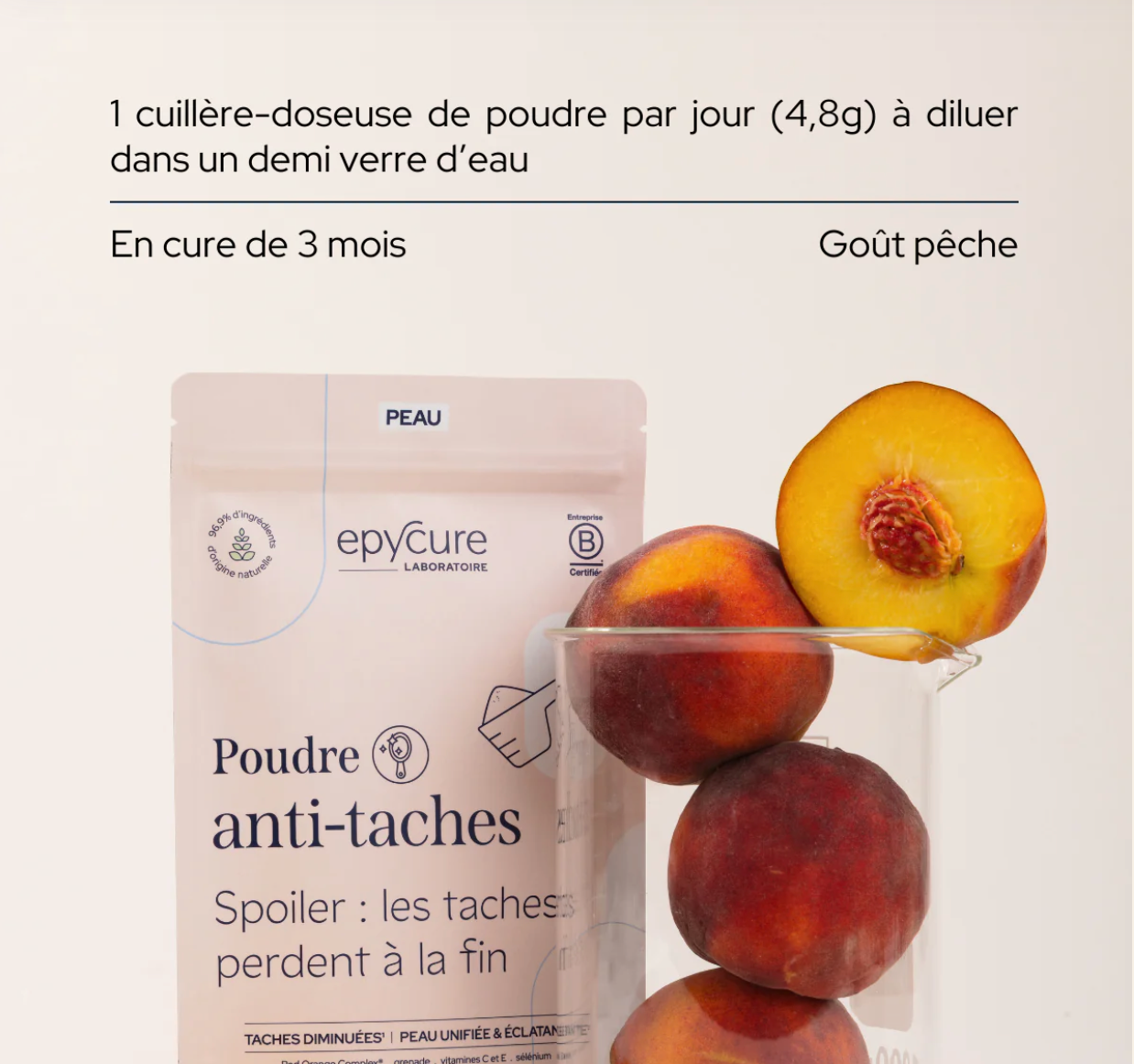 Poudre Anti-Taches – Epycure Laboratoire (144 g – 1 mois)